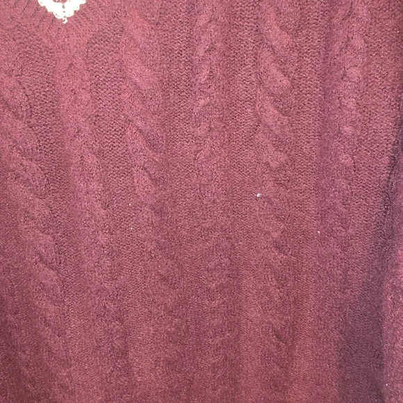 Victoria Secret Pink Purple V-Neck Sweater Size Xxl Nwt - Picture 6 of 8